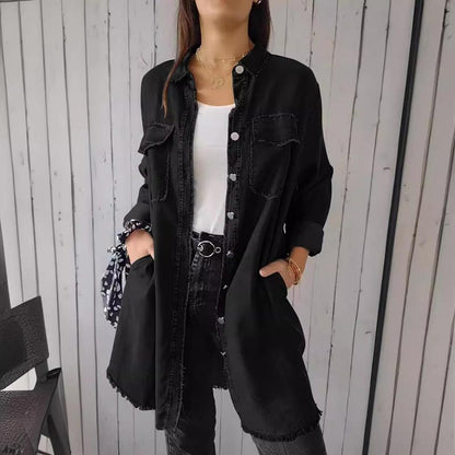 Faux Denim Summer Shirt - Sophie