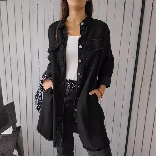 Faux Denim Summer Shirt - Sophie