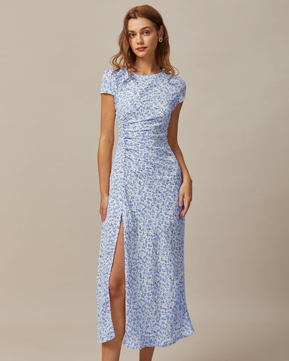 Evelyn | Floral Slit Dress