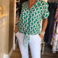 Rachel | Casual Printed V-Neck Top