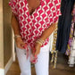 Rachel | Casual Printed V-Neck Top
