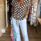 Rachel | Casual Printed V-Neck Top