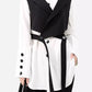 Conie - Black cardigan and blouse with long sleeves