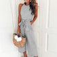 Divina - Maritime Striped Jumpsuit