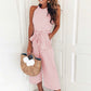 Divina - Maritime Striped Jumpsuit