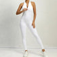 Angela - Sporty jumpsuit with hollowed out back and scrunch look