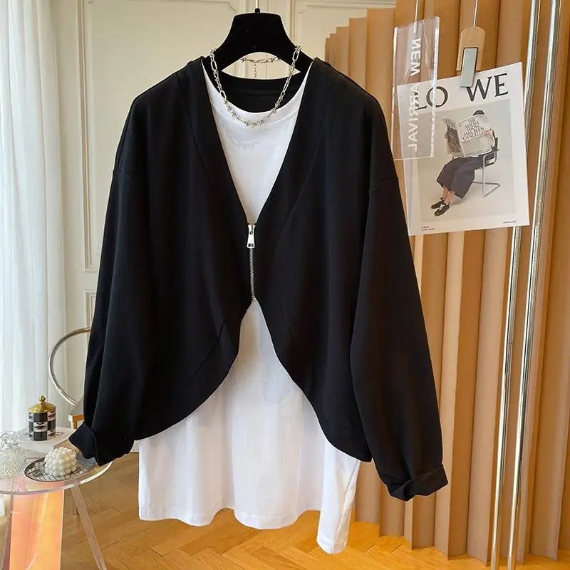 Amelia - Crew Neck Long Sleeve Sweatshirts
