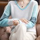 Matilda - Loosely knitted V-neck sweaters