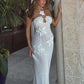 Glenda - Knitted crochet maxi dress