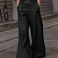 Eleanor - Faux Leather High Waist Wide Leg Pants