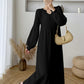 Hilda - V-neck winter dress with long sleeves