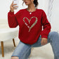 Delilah - Leopard and Wild Heart Print Sweatshirt