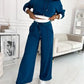 Athena - Two-piece long sleeve top and drawstring pants