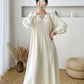 Dorothy - V-neck winter dress with long sleeves