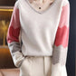 Matilda - Loosely knitted V-neck sweaters