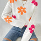 Florie - Knitted sweater with floral print