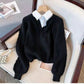 Ada - Knitted sweater in retro design