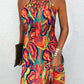 Cosima - Multicolored dress with abstract print