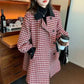 Charlotte - Checked woolen women's coat
