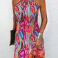 Cosima - Multicolored dress with abstract print