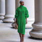 Amara - Elegant ribbed turtleneck dress