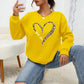 Delilah - Leopard and Wild Heart Print Sweatshirt