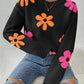 Florie - Knitted sweater with floral print