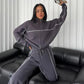Camille - Women's Knitted Sweater and Trousers Two-Piece Set