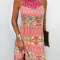 Cosima - Multicolored dress with abstract print