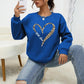 Delilah - Leopard and Wild Heart Print Sweatshirt