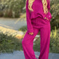 Lorraine - Long sleeve top and wide leg pants