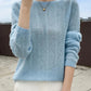 Agatha - Women's Long Sleeve Round Neck Cashmere Sweater
