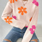 Florie - Knitted sweater with floral print