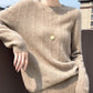 Agatha - Women's Long Sleeve Round Neck Cashmere Sweater