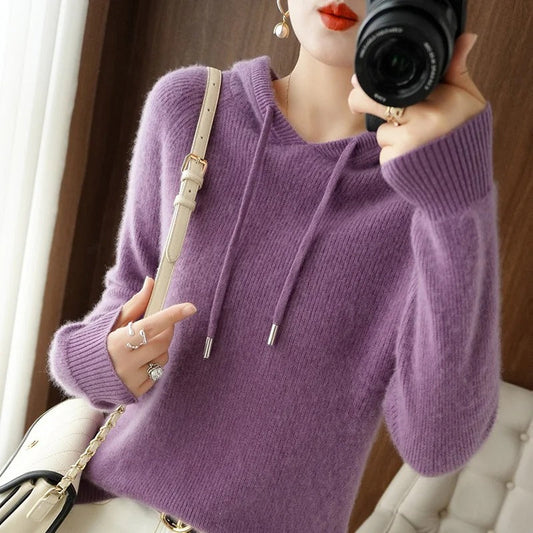 Dorothy - Knitted sweater with hood