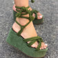 Daphne - Stylish wedge sandals