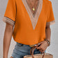Lucinda - Lace blouse with V-neck
