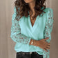 Elena | Women's lace - V-neck blouse